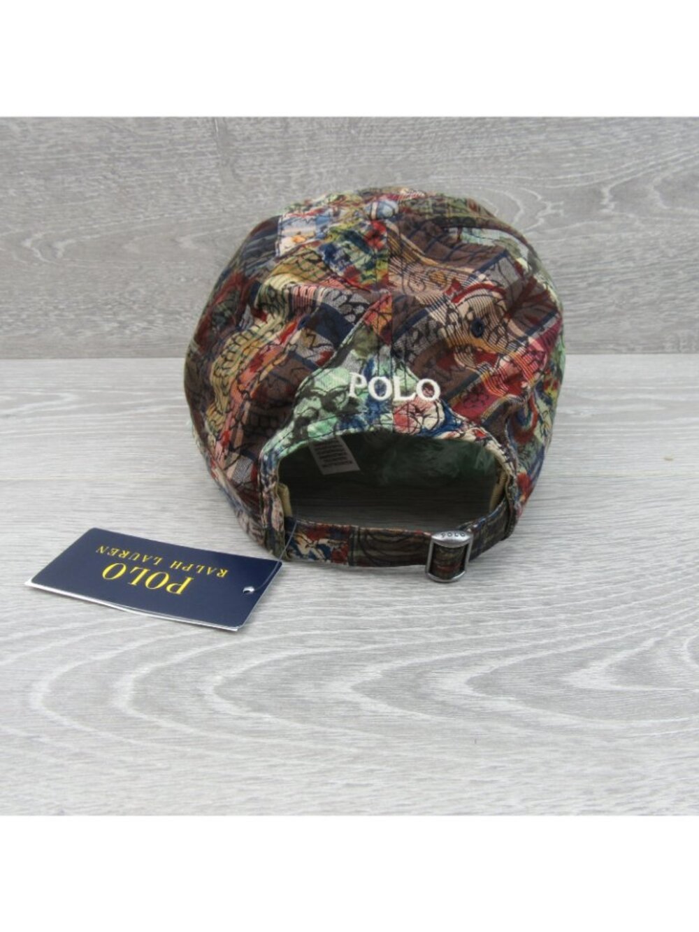 Polo Ralph Lauren Pony Logo Patchwork Madras Ball Cap Adjustable Strap NEW - Picture 10 of 16